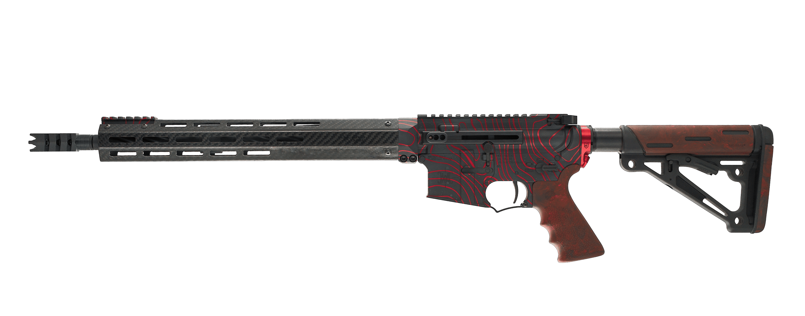 THIN RED LINE LIMITED EDITION 1 OF 25″ AR15 MA556 RIFLE 16” DUAL CHARGE LEFT_ SMALL PNG SIZE