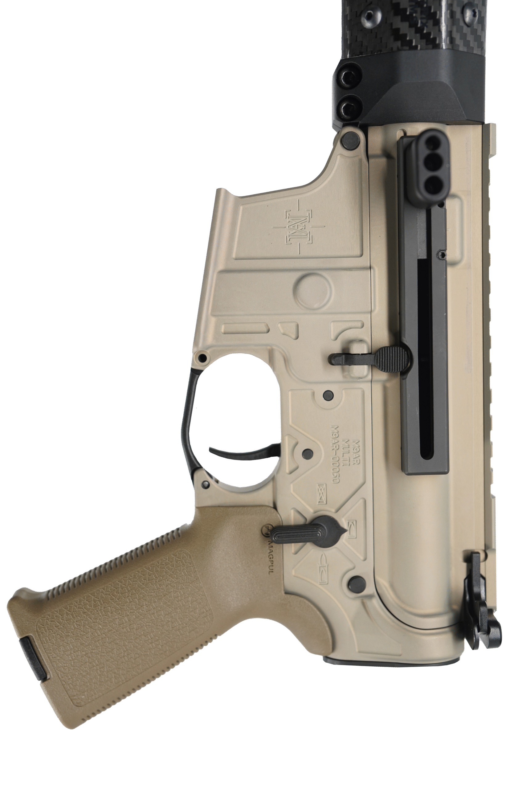 MA9(9mm) Dual Charge Upper/Elite Lower "Gold" Receiver set (Glock™) magazine compatible *BACKORDER* 10-12 WEEK LEAD TIME