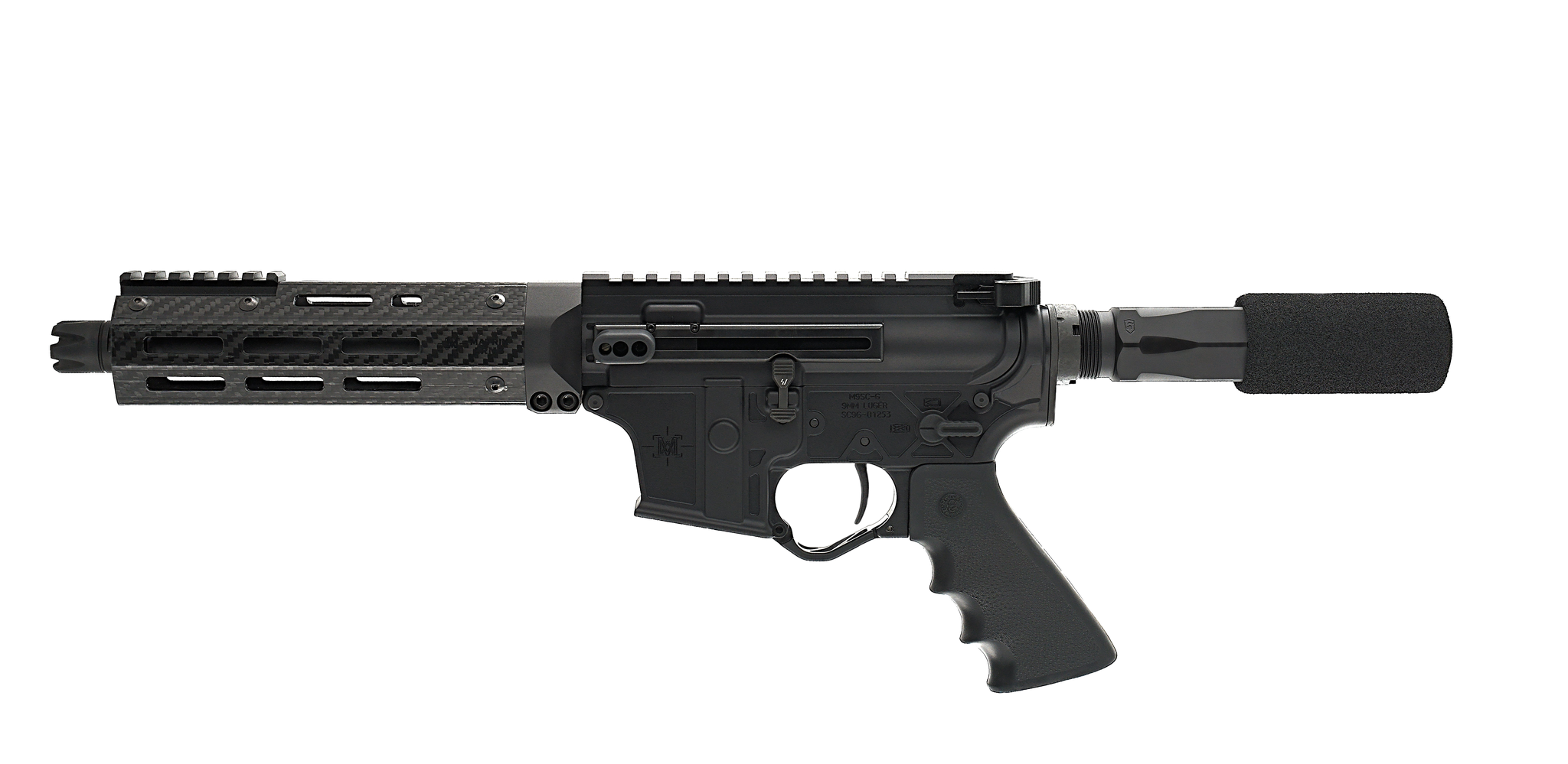9mm AR9 Carbon Elite Pistol Dual-Charging GLOCK™ AR Pistol *Patented LRBHO